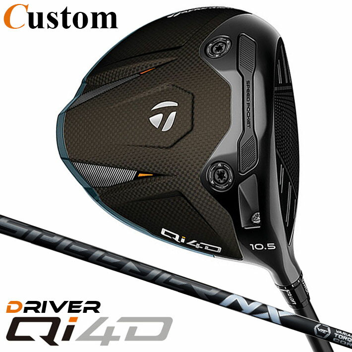 Taylor Made - メーカーカスタムクラブ テーラーメイド Qi4D ドライバー 右用 SPEEDER NX BLACK カーボンシャフト 日本正規品 2026 TaylorMade キューアイフォーディー