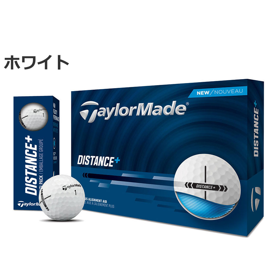 テーラーメイド 2025 ディスタンス プラス ゴルフ ボール 1ダース(12球) DISTANCE+...