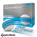 テーラーメイド 2025 ツアーレスポンス ストライプ ネオンブルー ゴルフ ボール 1ダース(12球) TOUR RESPONSE STRIPE TaylorMade
