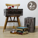 【2000円お得!在庫なくなり次第終了】木箱 アンティーク ふた付き トランク収納 ボックス ウェルカム トランク ウッドボックス 木製 アンティーク雑貨 雑貨...
