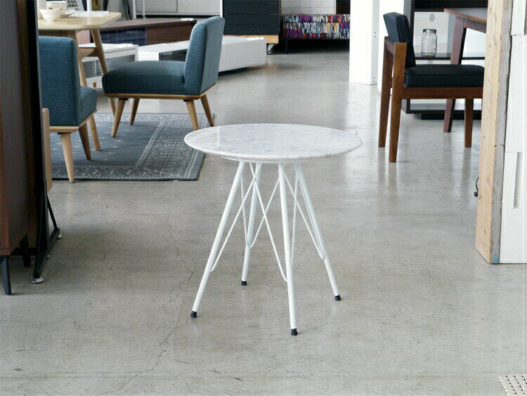 【残り僅か!新生活応援クーポン配布中】サイドテーブル おしゃれ 大理石 丸 テーブル 白 北欧 マーブル ホワイト コーヒーテーブル カフェテーブル ナイトテーブル 黒 天然 高級感 花台 ベッドサイドテーブル 円形 高さ50cm 業務用 ブラック 韓国インテリア [3]