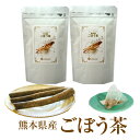 【送料無料】熊本県産焙煎ごぼう茶 ティーパック20ケ入×2袋セット ダイエット茶 ノンカフェイン 妊婦さん 授乳中 マタニティ イヌリン サポニン 国産 皮付き ごぼう ゴボウ 牛蒡 熊本産 メール便限定(代引不可)