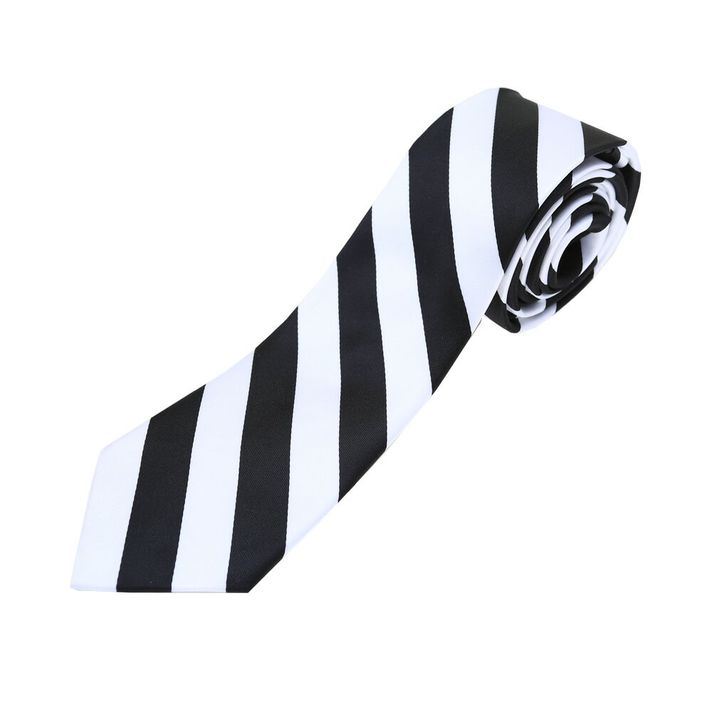 ネクタイ ストライプ 白×黒 コスプレ 白 黒 制服 衣装クラッセ