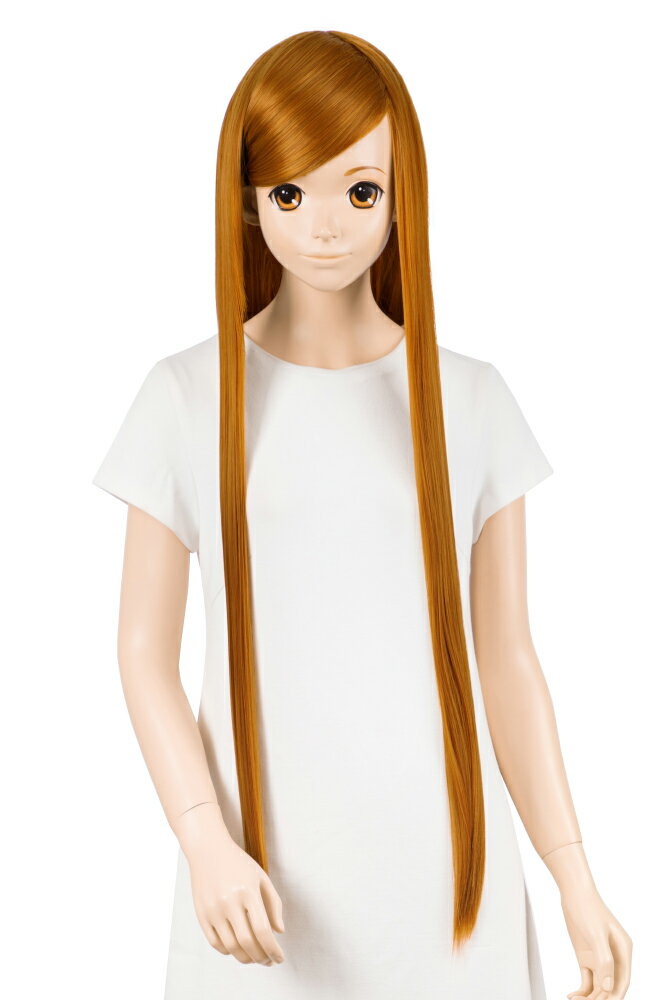 【送料無料】 クラッセ PRO ストレート80cm - シナモンブラウン 国内発送 ウィッグ ロング ブラウン 茶色 高品質 コスプレ セットが簡単 限定色