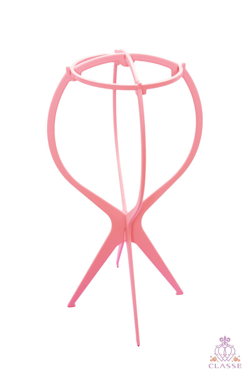 【送料無料】ウィッグスタンド(ピンク)