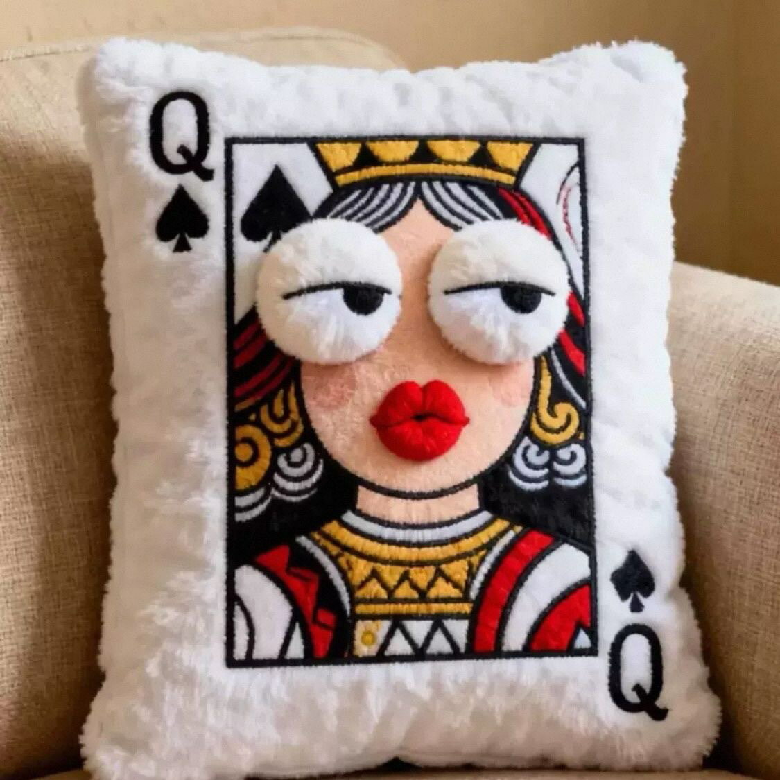 樂天商城 - [送料無料]トランプ スペード 絵札 抱きまくら クッション 飾り インテリア やや小さめ おもちゃ プレゼント