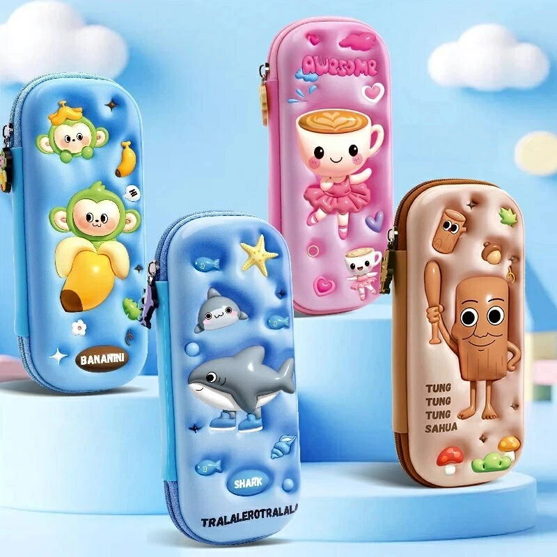 樂天商城 - 【2点以上で送料無料（注文後0円変更）】 イタリアンブレインロット トゥントゥントゥンサーフール トララレロトラララ チンパンジーニバナニーニ バレリーナカプチーナ ペンケース ペン箱 筆箱 子供 キッズ 男の子 女の子 小学生 大容量 プレゼント 誕生日 誕プレ 新学期
