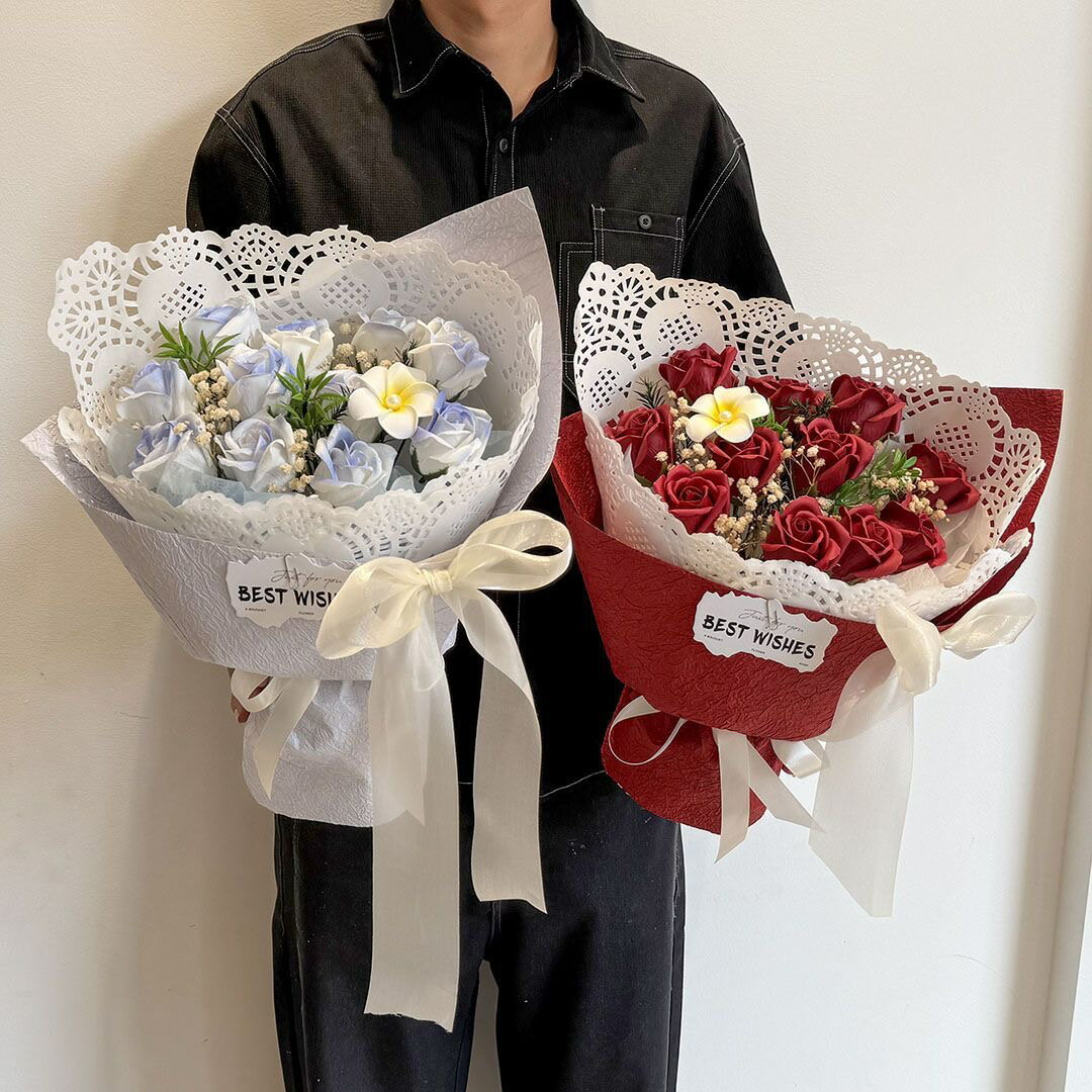 樂天商城 - [送料無料]ソープフラワー 花束 ブーケ 造花 ギフト バラ フラワーギフト 誕生日 母の日 プレゼント 枯れない花 おしゃれ インテリア 結婚祝い 卒業祝い 記念日 女性 贈り物 ギフト プレゼント サプライズ