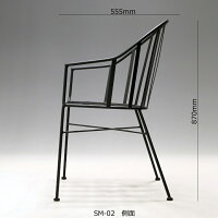 スチールチェアSM-02B横
