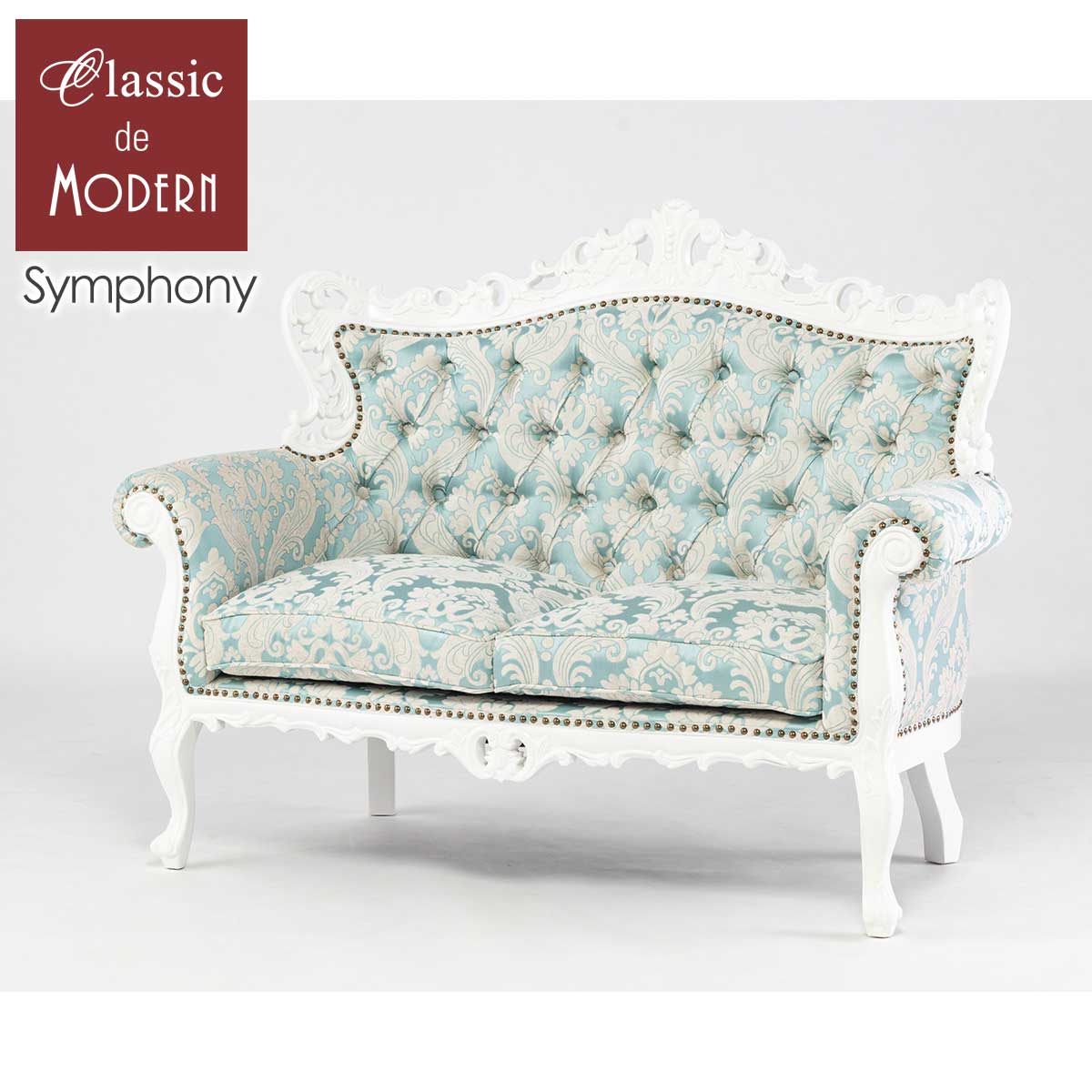 輸入家具 ソファ 2人掛け 姫系 ソファー そふぁ デザイナーズ 2シーター ロココ調家具 姫系 家具 アン..