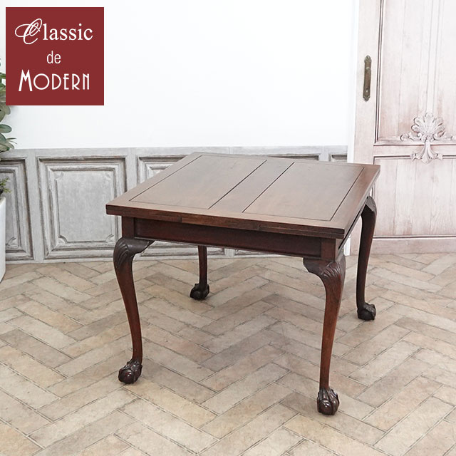 伸長式 テーブル アンティーク 家具 エクステンション テーブル 拡張式 ドローリーフ テーブル ダイニ..