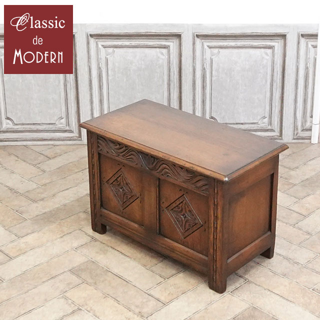 アンティーク コファー アンティーク家具 ブランケットボックス おもちゃ箱 収納 ホテル レストラン リビング 子供部屋 トランク お店 什器 店舗 ディスプレイ モデルルーム おしゃれ 玄関収納 ヨーロピアン イギリス 英国 オーク 1940年代 antique80787