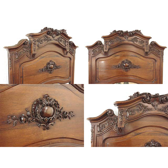 ミラー アンティーク 壁掛け 鏡 美容室 サロン 仕様 ヨーロピアン スタンドミラー かわいい ミラー おしゃれ エレガント 新生活 新築 店舗什器 クラシック ホテル レストラン ロビー レトロ ヴィンテージ ビンテージ フランス 仏国 ウォールナット 1900年代 antique62813b