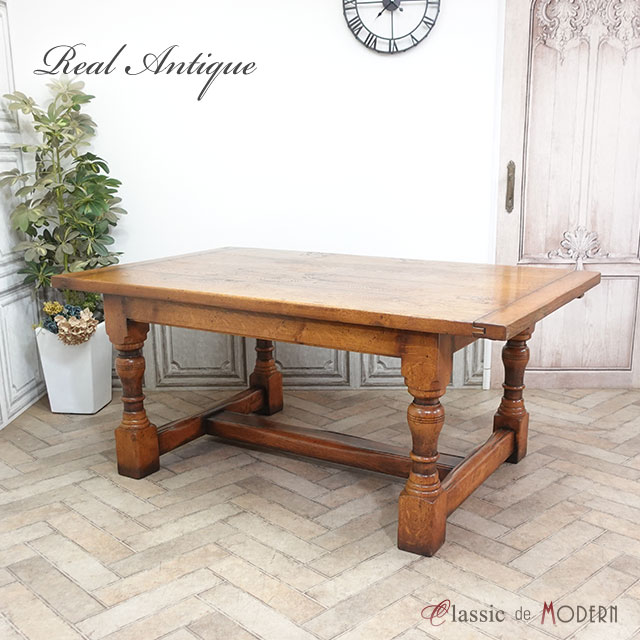 伸長式 テーブル アンティーク 家具 エクステンション テーブル 拡張式 リフェクトリーテーブル テーブル ダイニング 食卓 ホテル レストラン シャビー レトロ ヴィンテージ ビンテージ 新生活 おしゃれ モデルルーム 1930年頃 オーク 英国 イギリス antique59752