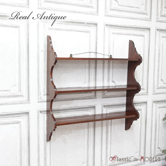 L3310-48 英国ヴィンテージ オーク ウォールシェルフ 壁掛けシェルフ 棚