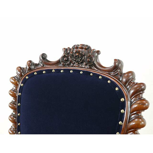 アンティーク ダイニングチェア アンティーク家具 1人掛け エレガント レトロ ヴィンテージ シャビーシック ホテル レストラン ロビー 応接 待合 店舗 什器 お店 ディスプレイ 1900年代 マホガニー イギリス 英国 一人掛け 1P チェア antique56897 [3]