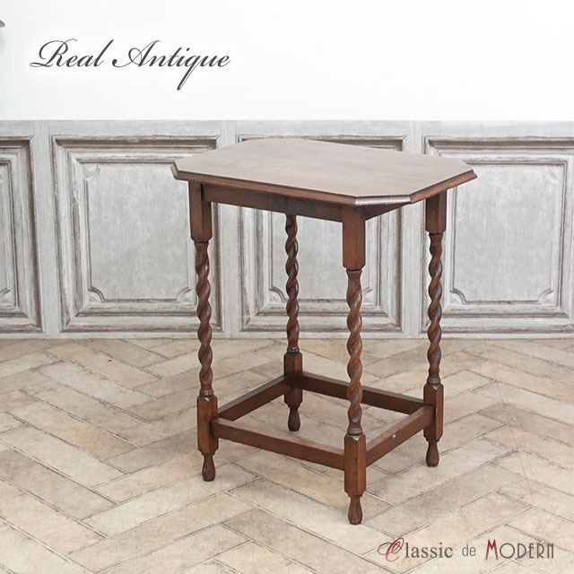 アンティーク サイドテーブル アンティーク家具 テーブル ヴィンテージ レトロ ビンテージ シャビー ホテル レストラン カフェ 書斎 ロビー ラウンジ エレガント おしゃれ オーク イギリス 英国 1930年代 センターテーブル オケージョナルテーブル antique80177
