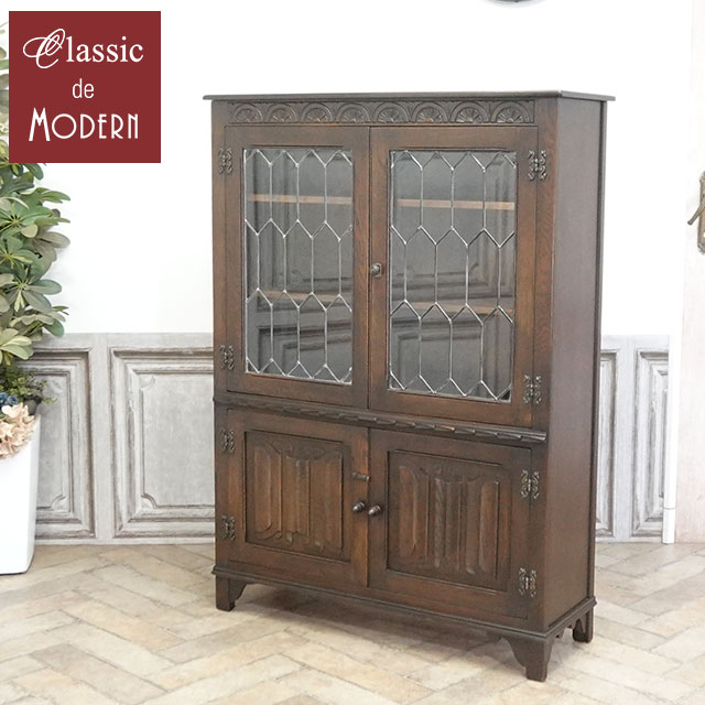 乐天商城 - アンティーク ブックケース アンティーク家具 飾り棚 書斎棚 本棚 書棚 マガジンラック ホテル レストラン ロビー 書斎 収納 什器 ヴィンテージ レトロ ビンテージ シャビー シャビーシック お店 1950年代 オーク キャビネット イギリス 英国 antique80720