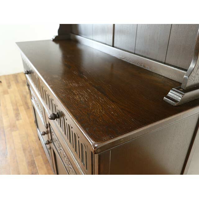 アンティーク キャビネット アンティーク家具 飾り棚 ウェルシュドレッサー ホテル レストラン キッチン 収納 ロビー 店舗家具 什器 ヴィンテージ レトロ ビンテージ シャビー シャビーシック お店 1940年代 カップボード オーク イギリス 英国 antique59690 3