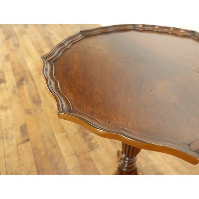 アンティーク サイドテーブル アンティーク家具 テーブル ヴィンテージ レトロ ビンテージ シャビー ホテル レストラン カフェ 書斎 ロビー ラウンジ エレガント おしゃれ ビーチ材 イギリス 英国 1940年代 ワインテーブル ローテーブル antique80274