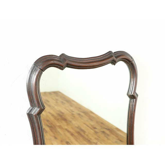 ウォールミラー アンティーク 壁掛け 鏡 美容室 サロン 仕様 ヨーロピアン かわいい ミラー おしゃれ エレガント 新生活 新築 店舗什器 クラシック ホテル レストラン ロビー レトロ ヴィンテージ ビンテージ フランス 仏国 ブリティッシュ オーク 1920年代 antique65088 [2]