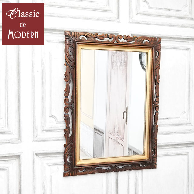 ウォールミラー アンティーク 壁掛け 鏡 美容室 サロン 仕様 ヨーロピアン かわいい ミラー おしゃれ ..