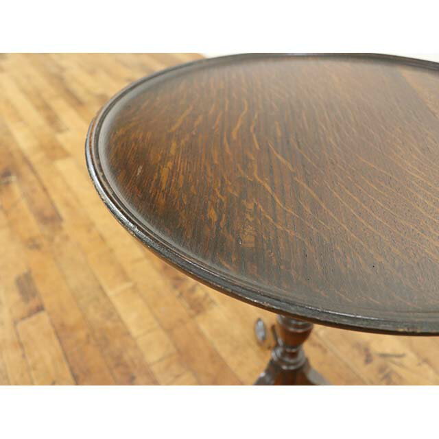 アンティーク サイドテーブル アンティーク家具 テーブル ヴィンテージ レトロ ビンテージ シャビー ホテル レストラン カフェ 書斎 ロビー ラウンジ エレガント おしゃれ オーク材 イギリス 英国 1930年代 ワインテーブル ローテーブル antique80047 [2]