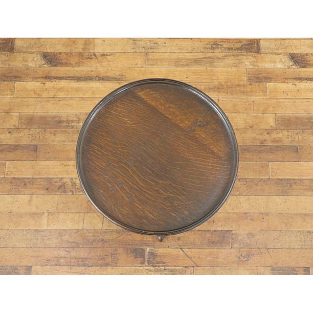 アンティーク サイドテーブル アンティーク家具 テーブル ヴィンテージ レトロ ビンテージ シャビー ホテル レストラン カフェ 書斎 ロビー ラウンジ エレガント おしゃれ オーク材 イギリス 英国 1930年代 ワインテーブル ローテーブル antique80047 [3]