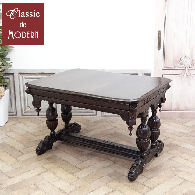 アンティーク ダイニングテーブル アンティーク家具 テーブル ヴィンテージ レトロ ビンテージ シャビ..