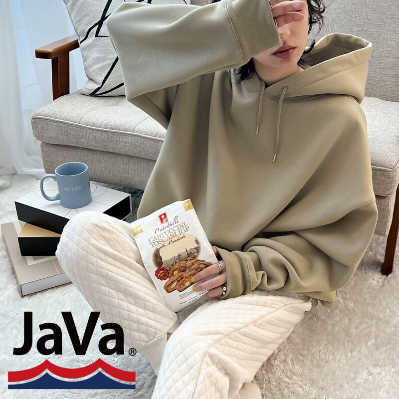 《javaジャバ コラボ》送料無料 トップス パーカー レディース スウェット 裏起毛 フーディ 暖か あったか 大人 メンズ 男女兼用 ユニセックス ペア フード オーバーサイズ ゆったり 大きいサイズ 長袖 秋 冬 2023aw クラシカルエルフ jv0780007