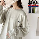 【MAX30%offクーポン対象】 《javaジャバコラボ》 送料無料 トップス Tシャツ レディース コットン 100% 長袖 プルオーバー 男女兼用 ユニセックス メンズ ゆるっと オーバーシルエット 体型カバー ロングシーズン 大きいサイズ 秋 冬 2023aw クラシカルエルフ jv1050131