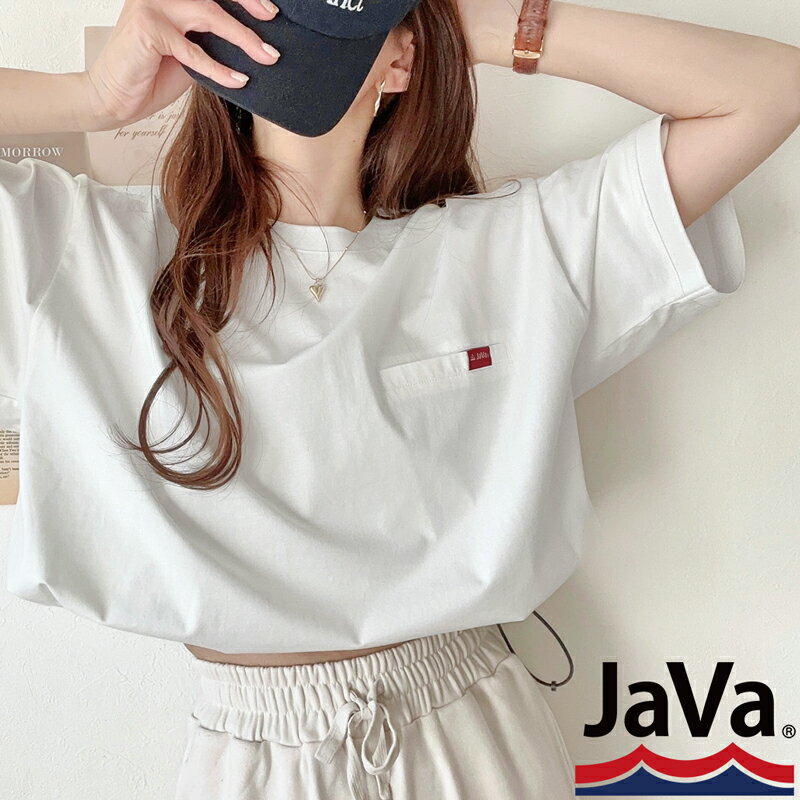 《java ジャバコラボ》 送料無料 トップス Tシャツ レディース 綿100％ シルケット 素材 PO 男女兼用 ユニセックス メンズ 裾 ドロスト 胸 ポケット ゆるっと オーバーサイズ 大きいサイズ 春 夏 2024ss クラシカルエルフ jv1050157