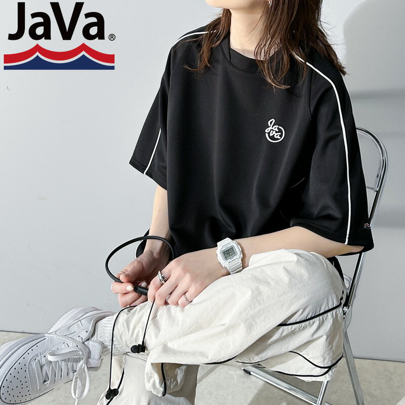 《javaジャバコラボ》 送料無料 トップス Tシャツ メンズ 配色 ライン 入り 胸 刺繍 サッカー Tee 男女兼用 ユニセックス レディース ジャージ生地 ゆるっと オーバーサイズ 大きいサイズ 春 夏 2024ss クラシカルエルフ sp1010281のサムネイル