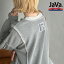 《java ジャバコラボ》 送料無料 トップス スウェット レディース 長袖 ダメージ加工 裏毛 プルオーバー 切りっぱなし 前後 差 サイド スリット デザイン ゆるっと オーバーサイズ 大きいサイズ 秋 冬 2024aw クラシカルエルフ jv1260309 1,499円