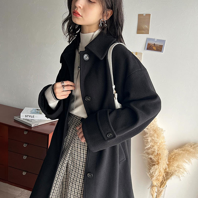 \今まとめ買いがお得!! 3点以上で10%OFF/ 【 クラシカルエルフ classical elf 】 アウター コート レディース ロング丈 ウール ライク...