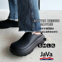 \本日限定★6/25 23:59まで/ 500円OFF クーポン配布中JaVa サンダル レディース 厚底 男女兼用 丸いフォルム サボ 疲れない クッションインソール ユニセックス 軽量 ステッチ デザイン 大きいサイズ 春 夏 2025ss クラシカルエルフ jv1129024