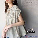 【 クラシカルエルフ classical elf 】 tシャツ レディース 半袖 トップス カットソー シャーリングデザイン 前後2wayデザイン 綿100% ...