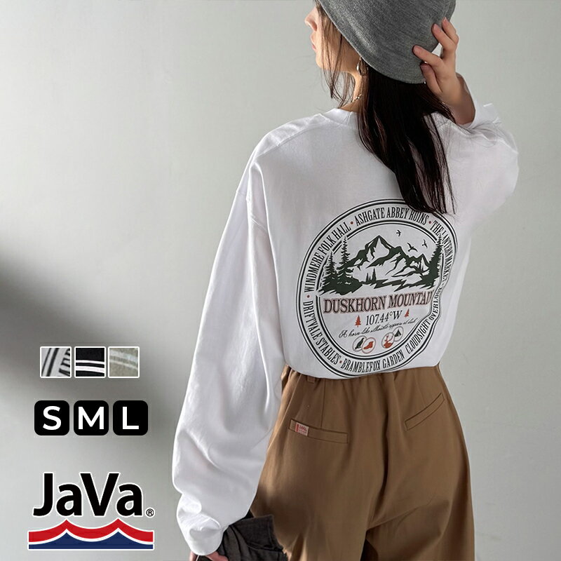 楽天Classical Elf／クラシカルエルフ＼今まとめ買いがお得!! 3点以上で10％OFF／ 《java ジャバコラボ》 トップス Tシャツ メンズ 程よいストリート感 綿 100％ アドベンチャー マウンテン Tee 長袖 ユニセックス レディース 大きいサイズ 秋 冬 2025aw クラシカルエルフ jo1150068