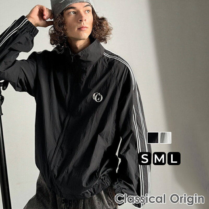 楽天Classical Elf／クラシカルエルフ＼今まとめ買いがお得!! 3点以上で10％OFF／ 【Classical Origin】 アウター メンズ 冬 ジャケット サイドライン 仕様 ナイロン トラック JK 男女兼用 ユニセックス レディース 大きいサイズ 秋 冬 2025aw クラシカルエルフ co1150063