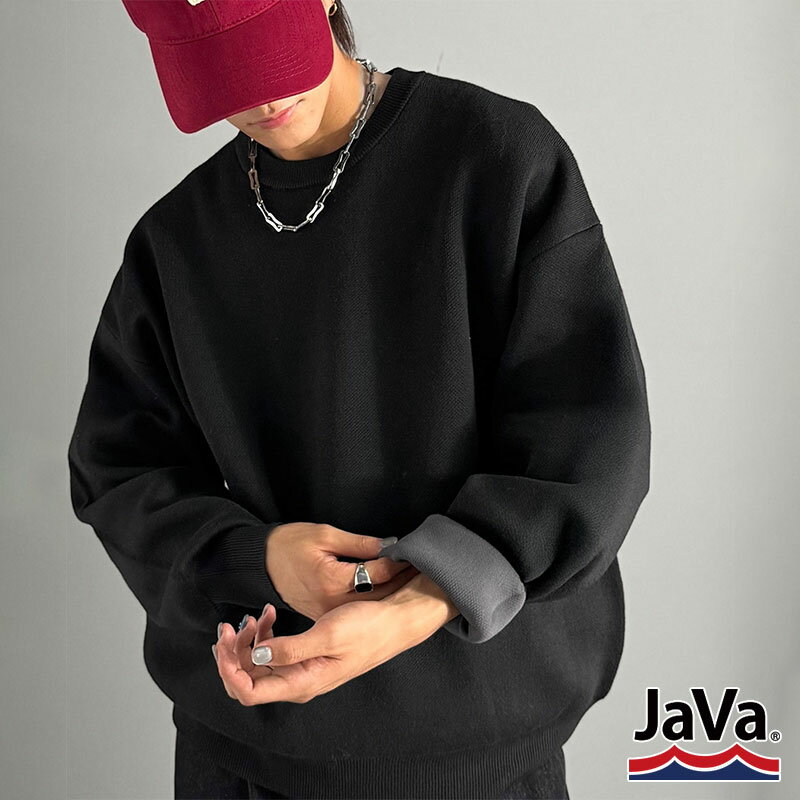 楽天Classical Elf／クラシカルエルフ＼今まとめ買いがお得!! 3点以上で10％OFF／ ニット メンズ セーター トップス プルオーバー スウェットライク ダブルフェイス 上品 ルーズシルエット ハリ感 柔らか ドロップショルダー ゆとり 抜け感 きれいめ 大きいサイズ 秋 冬 2025aw jm1020282