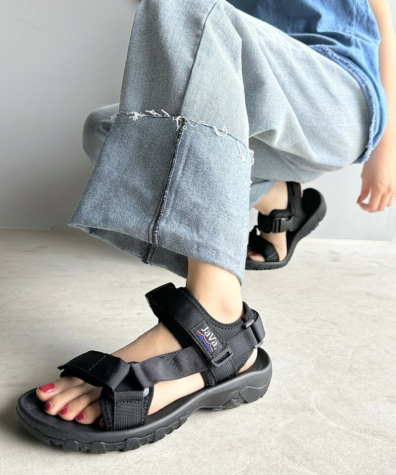 3/15 23:59まで まとめ買いクーポンで最大10％OFF 《javaジャバ コラボ》【family+】サンダル レディース 疲れない 厚底 スポーツサンダル メンズ スポーティ ユニセックス コンフォートサンダル きれいめ 歩きやすい jv0849008 jvs0001 elfs002