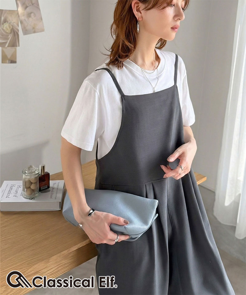 樂天商城 - 【 4/18限定 3000円以上で使える 399円OFF クーポン 】 【 クラシカルエルフ classical elf 】 サロペット オーバーオール オールインワン レディース きれい め サロペットパンツ 涼しげ 軽やか イージーケア 抜け感 落ち感 大きいサイズ 春 夏 2026ss ce1240122