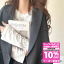 \全品10%OFFクーポン 8/4 23:59まで/ スーパーセール 半額 | 【 クラシカルエルフ classical elf 】 tシャツ レディース 長袖 トップス カットソーラインストーン フレアスリーブ シアートップス リラックス カジュアル きれいめ 大きいサイズ 春 夏 2025S ce1010422