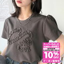 \全品10%OFFクーポン 8/4 23:59まで/ スーパーセール超目玉 | 【 クラシカルエルフ classical elf 】 tシャツ レディース 半袖 トップス カットソー パフスリーブ フリル刺繍 リボン刺繍 パフスリーブ ポンチ素材 綿混 大きいサイズ 春 夏 2025SS ce1050297