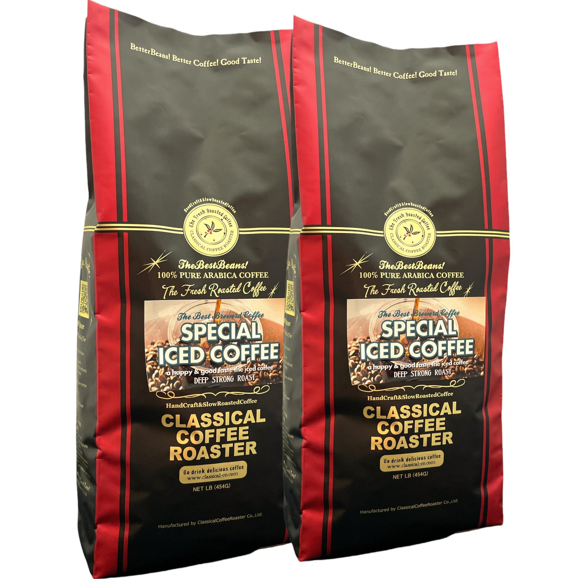 コーヒー豆80杯分 セット スペシャルアイスブレンド コーヒー2LB (454g×2袋)  アラビカコーヒー豆100％