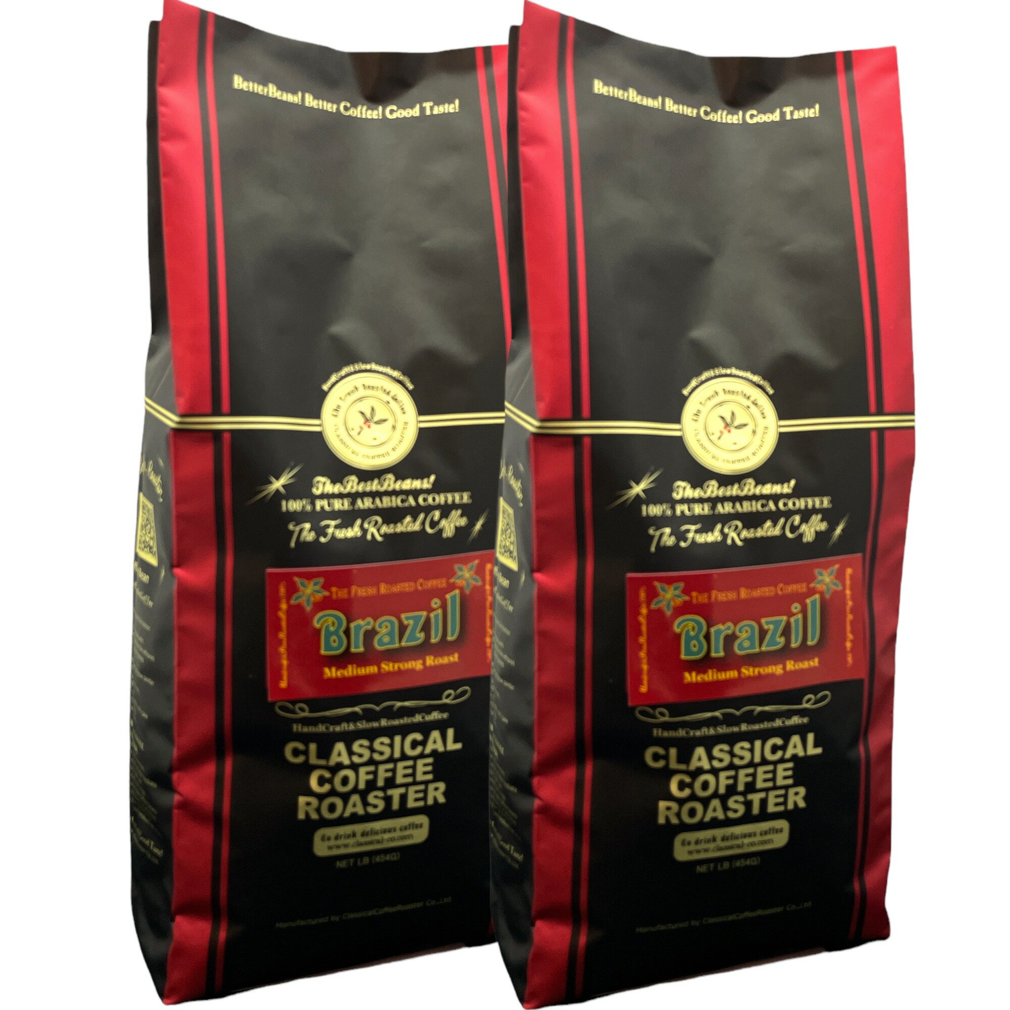 コーヒー豆 80杯分セット ブラジルサントスSC17/18ストレート コーヒー 1LB ( 454g×2袋 ) セット  アラビカコーヒー豆100％
