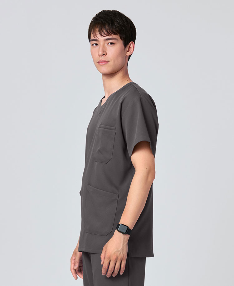 【スーパーSALE最大50％OFF＆P3倍】【クラシコ公式】PACKスクラブトップス(男女兼用) 白衣 スクラブ トップス レディース メンズ ユニセックス 選べる8サイズ 診察衣 医療 看護 クリニック 医師 医者 研修 研修医 実習 医療コート おしゃれ 静電防止 ノンアイロン 透け防止 2