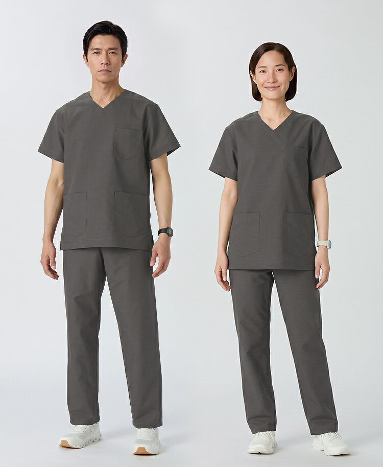 【クラシコ公式】ユニセックス:スクラブパンツ・AIR LINEN LIKE(男女兼用) 診察衣 ...