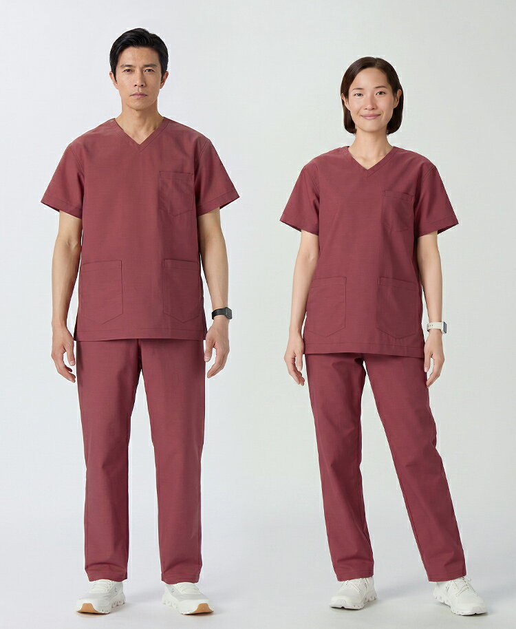 【クラシコ公式】ユニセックス:スクラブパンツ・AIR LINEN LIKE(男女兼用) 診察衣 ...