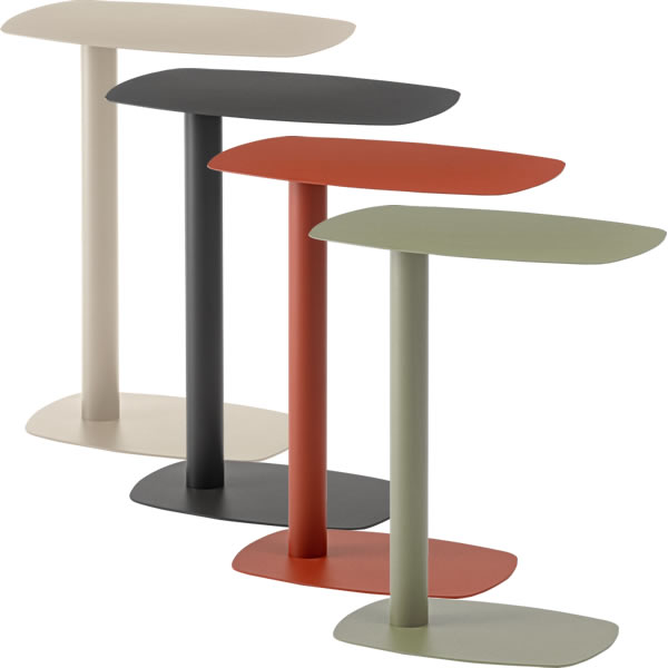 サイドテーブル テーブル コの字型 コの字 シンプル コンパクト おしゃれ レトロ モダン アシンメトリー くすみカラー